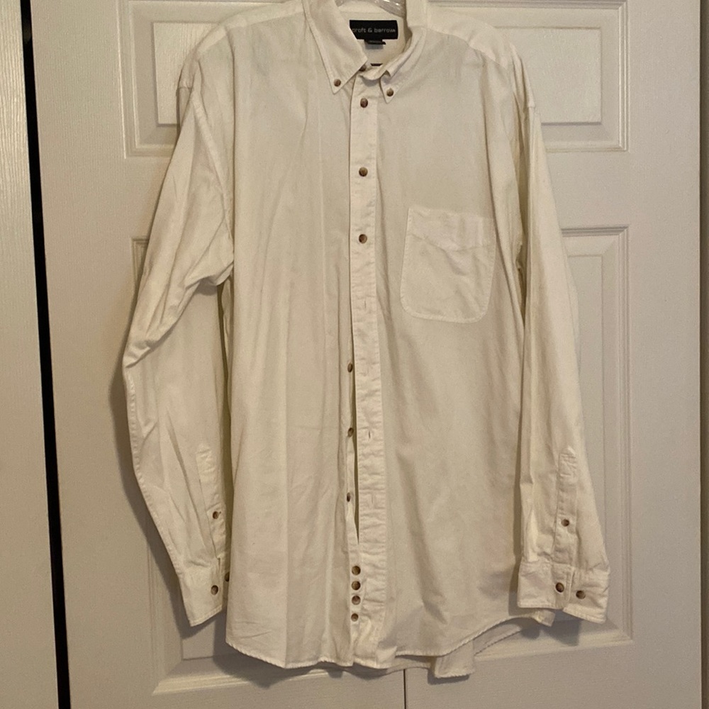 Mens large tall button down shirt